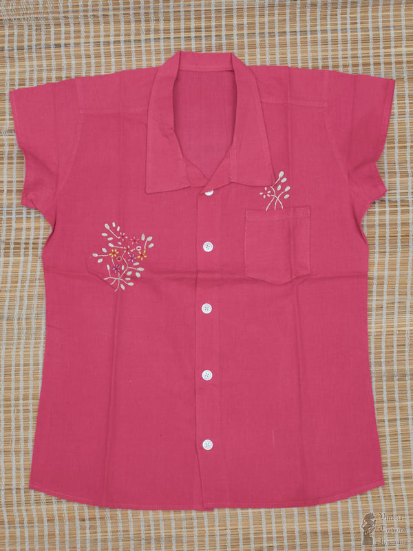 Hand Embroidered Kids Shirt