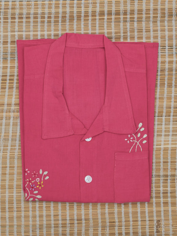 Hand Embroidered Kids Shirt