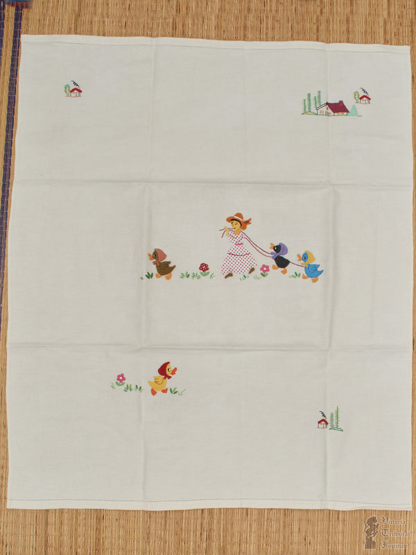 Hand Embroidered Just Born Baby Blanket