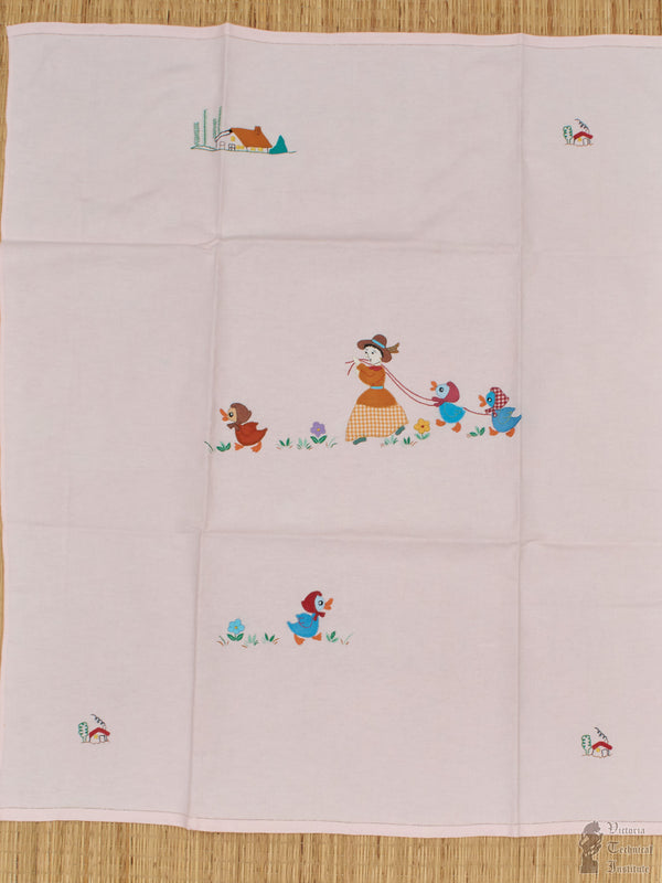Hand Embroidered Just Born Baby Blanket
