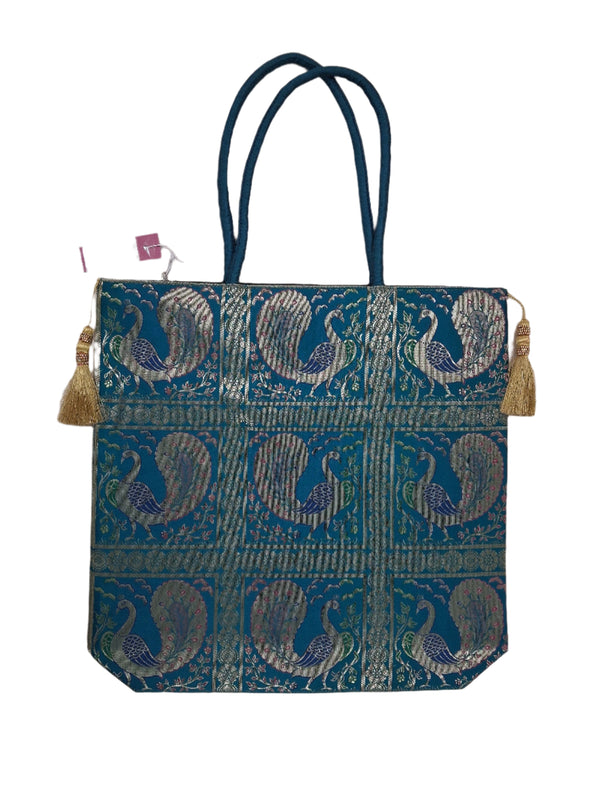 Handicraft Silk Hand Bag/Shoulder/Tote Bag For Ladies/Girls