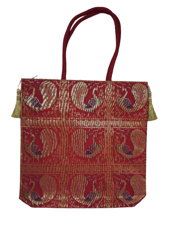 Handicraft Silk Hand Bag/Shoulder/Tote Bag For Ladies/Girls