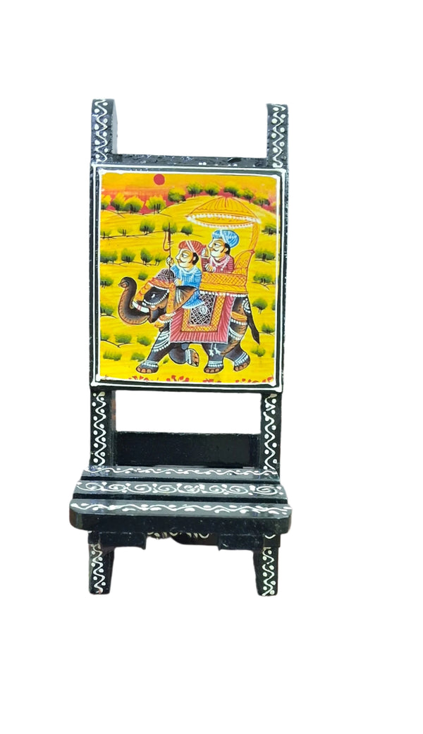 Handmade Wooden Chair Design Mobile Stand