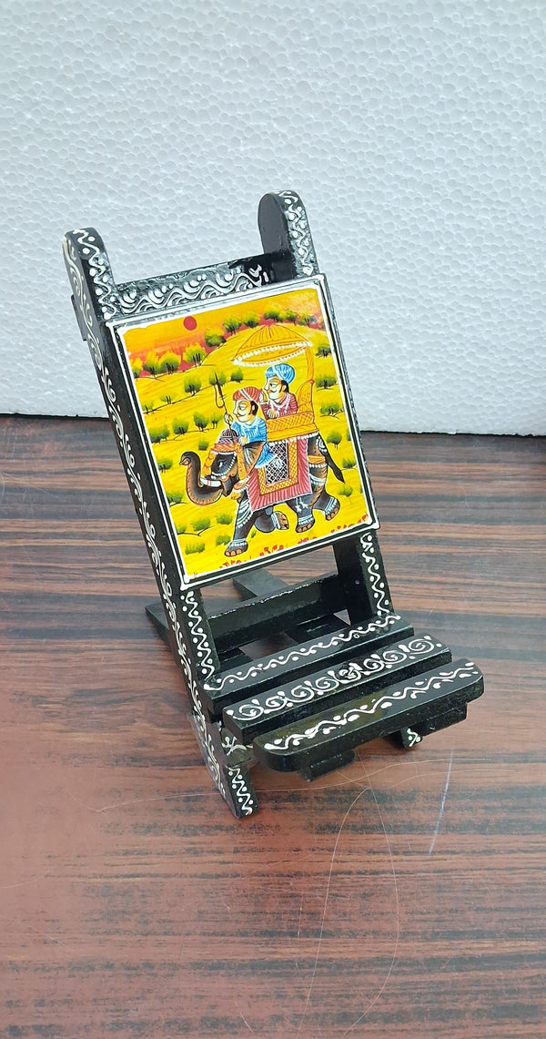 Handmade Wooden Chair Design Mobile Stand