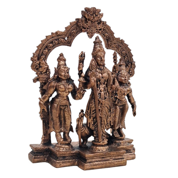 4.5 Copper Murugar Valli Deivanai Set