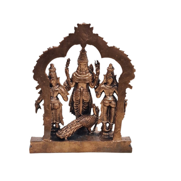 4.5 Copper Murugar Valli Deivanai Set