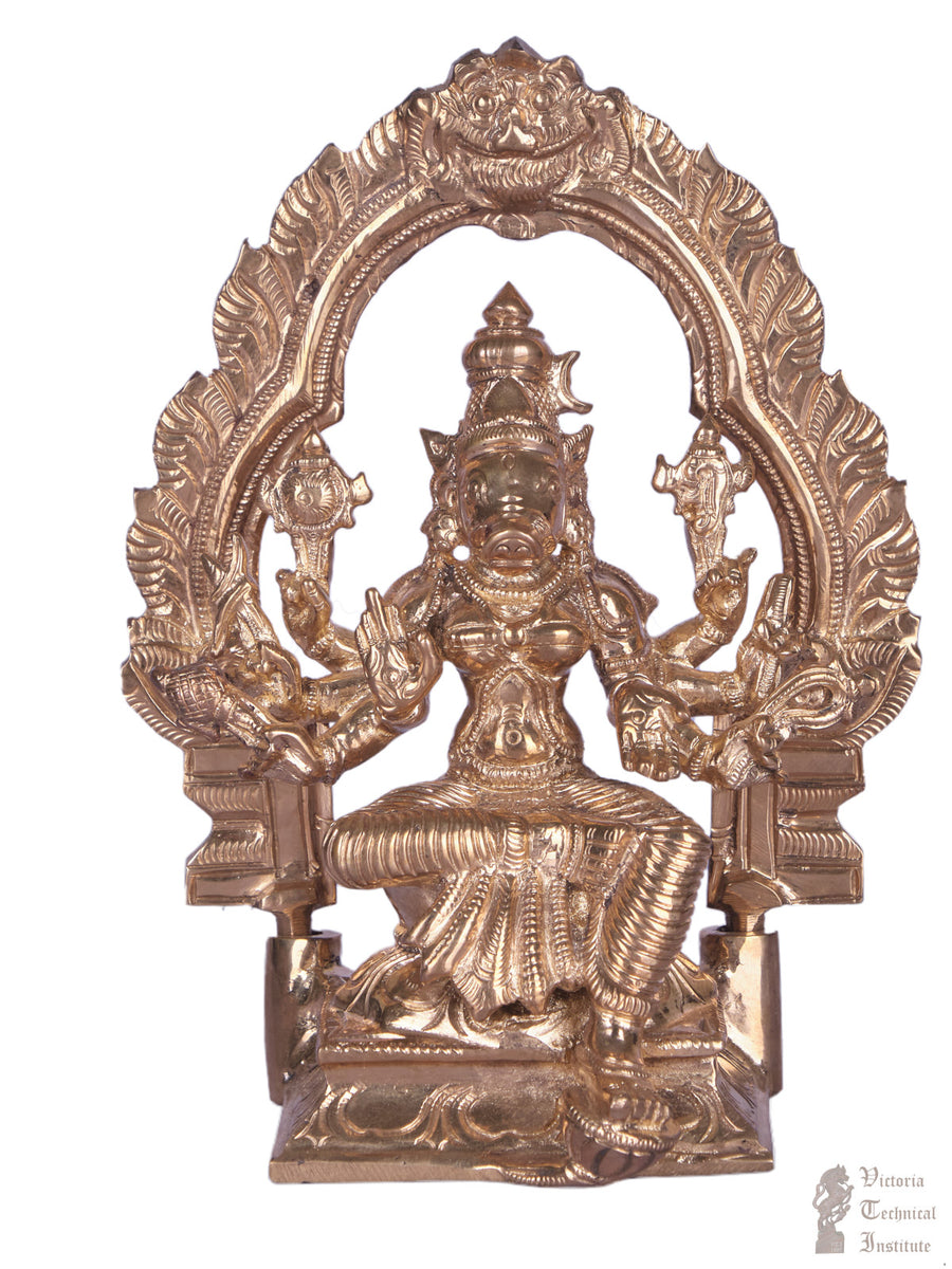 6.5" Bronze Setting Varahi Amman Statue VTI HERITAGE