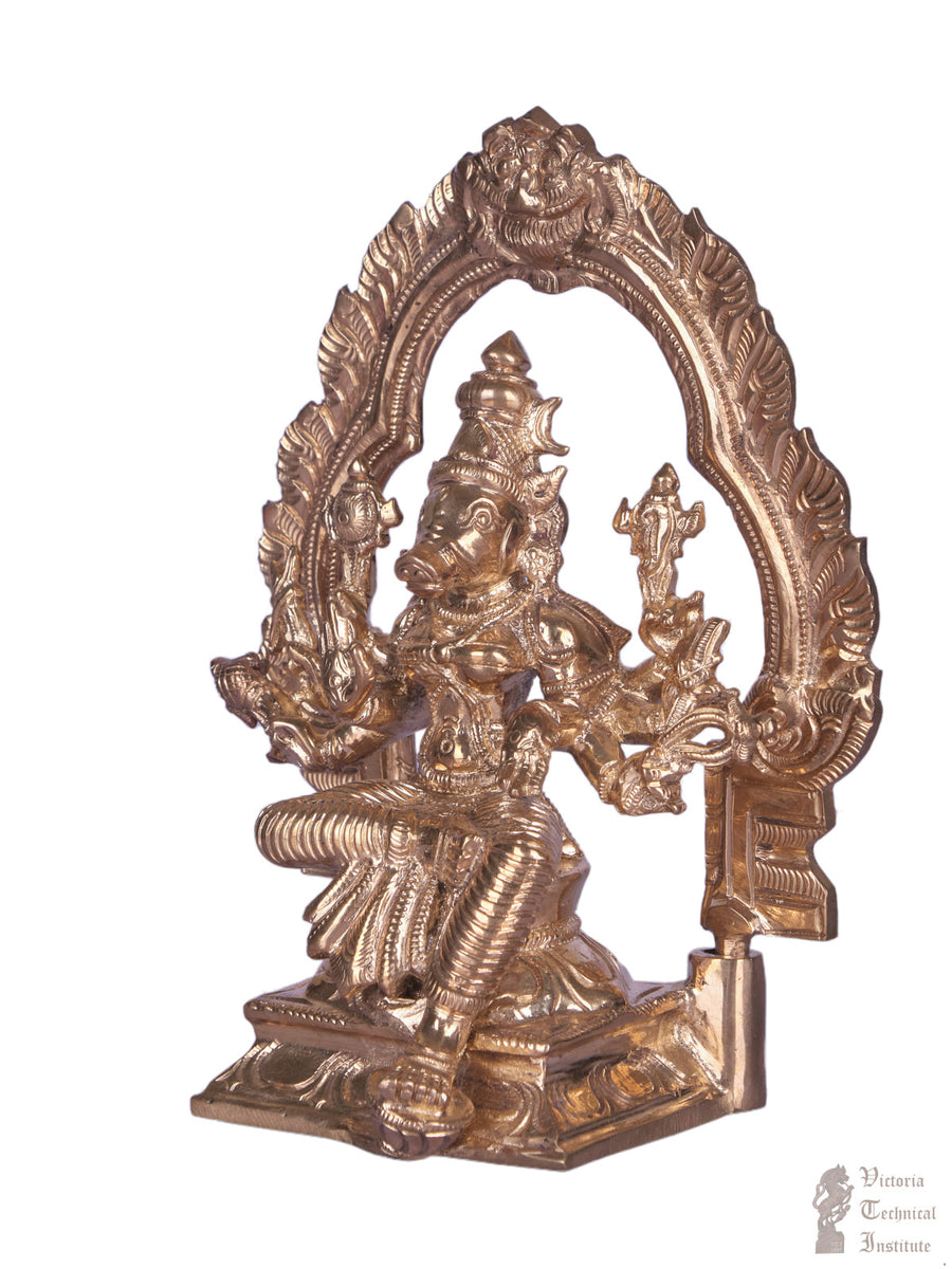 6.5" Bronze Setting Varahi Amman Statue VTI HERITAGE