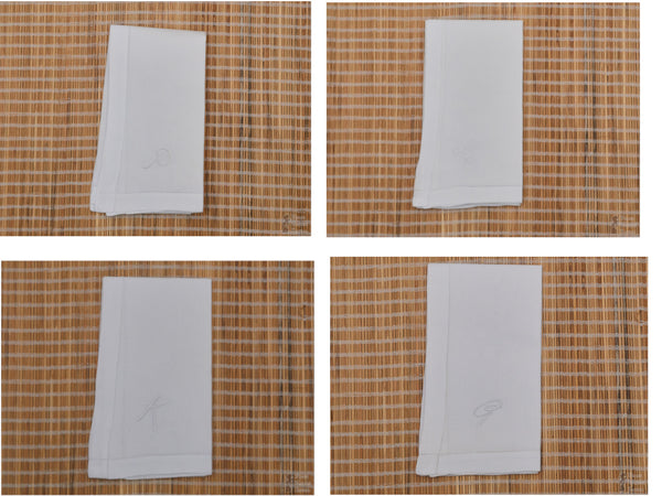 Men's Embroidered Initial Handkerchief