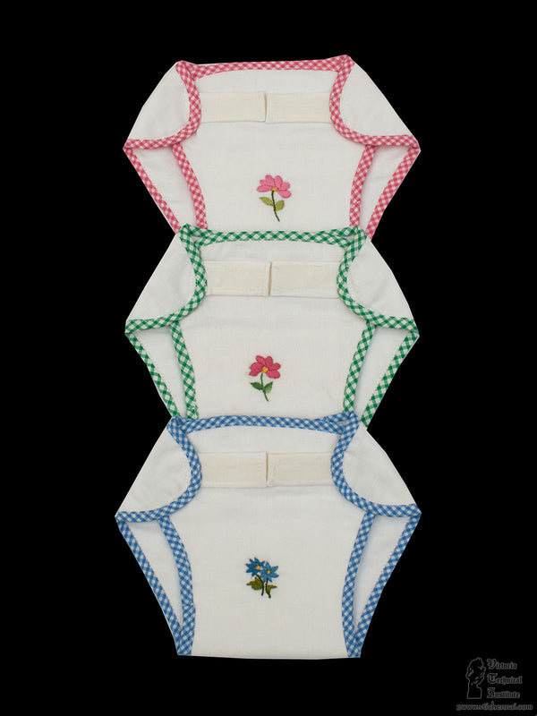 Hand Embroidery Diaper Set