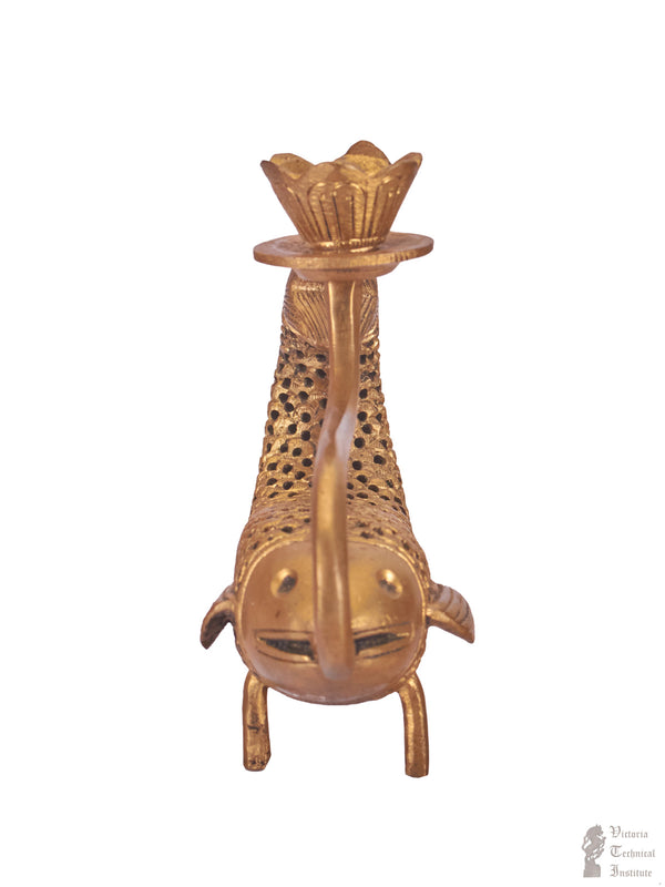 Brass Fish Candle Stand Holder