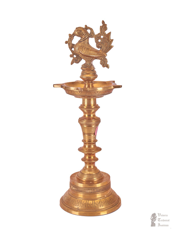 Brass Annam Oil Lamp