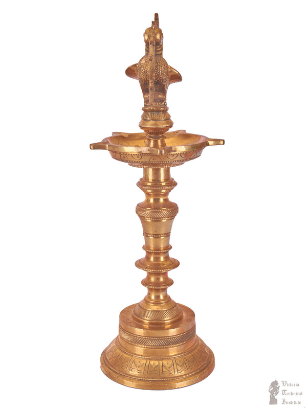 Brass Annam Oil Lamp