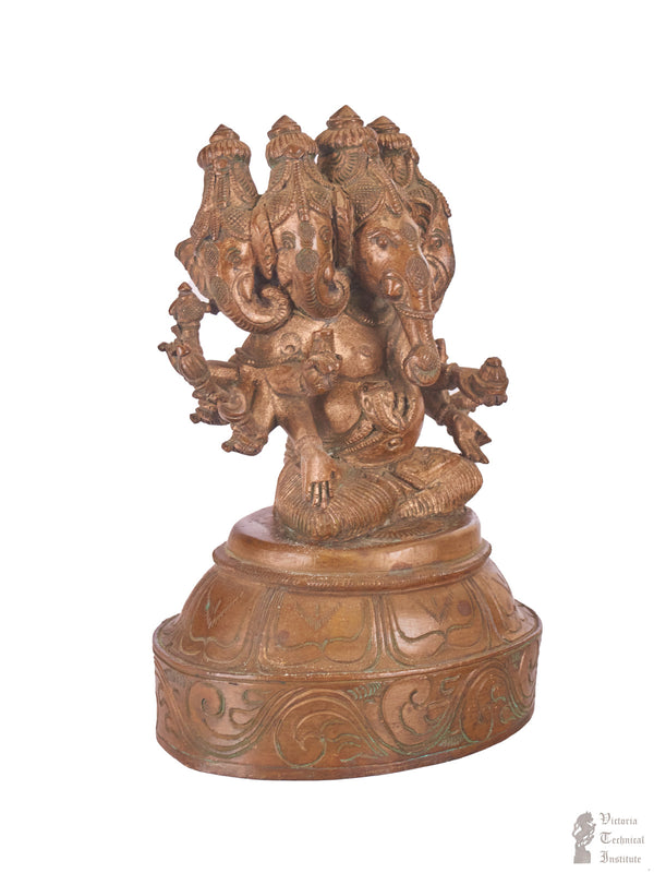 Bronze Panchamuga Ganesha  Statue