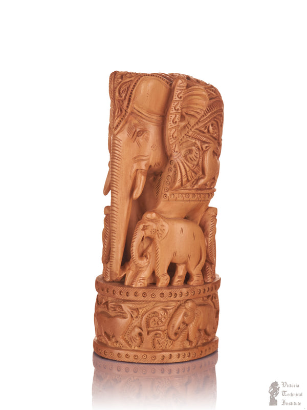 Handmade Sandal Wood Carving Elephant