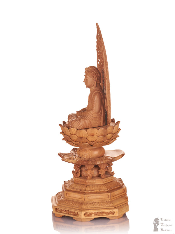 Handmade Wooden Buddha Statue