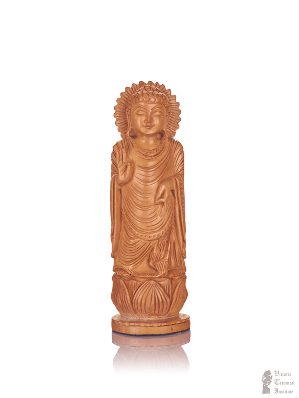 Handmade Sandal Wood Buddha Statue