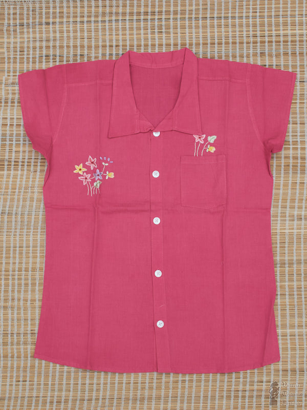 Hand Embroidered Kids Shirt