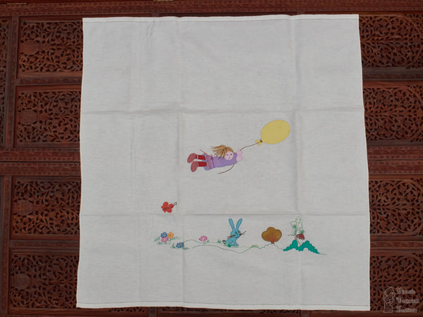 Hand Embroidered Just Born Baby Blanket