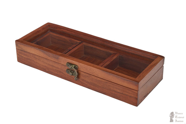 Handmade Sheeshamwood 3 Part Spice box