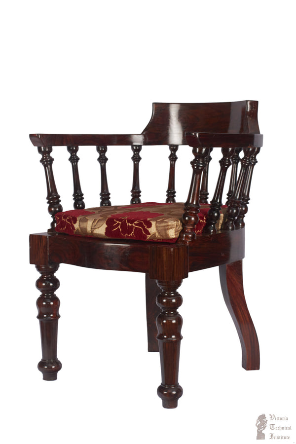 Handmade Wooden Bucket Cum Tub Chair