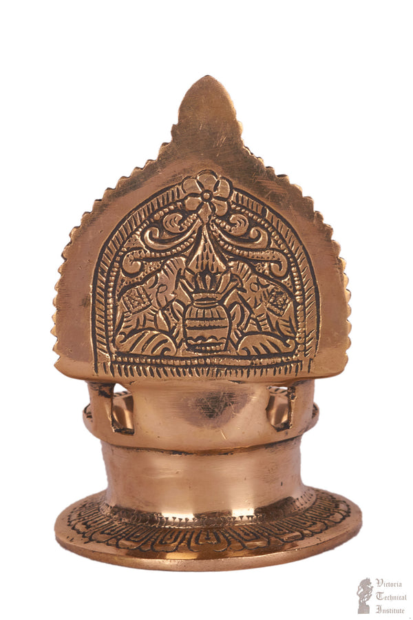 Brass Ashtalakshmi Diya Lamp Vilakku