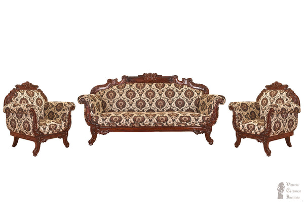 Handmade Wooden Majestic Sofa Set