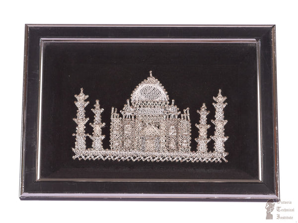 Handmade Tajmahal Design Nail's and Thread Art for Wall Decor/Home Decor