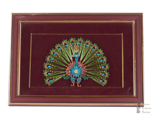 Handmade Peacock Design Nail's and Thread Art for Wall Decor/Home Decor