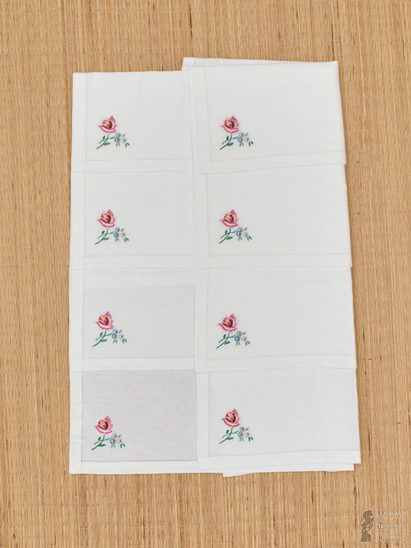 Hand Embroidered Dinner Napkins