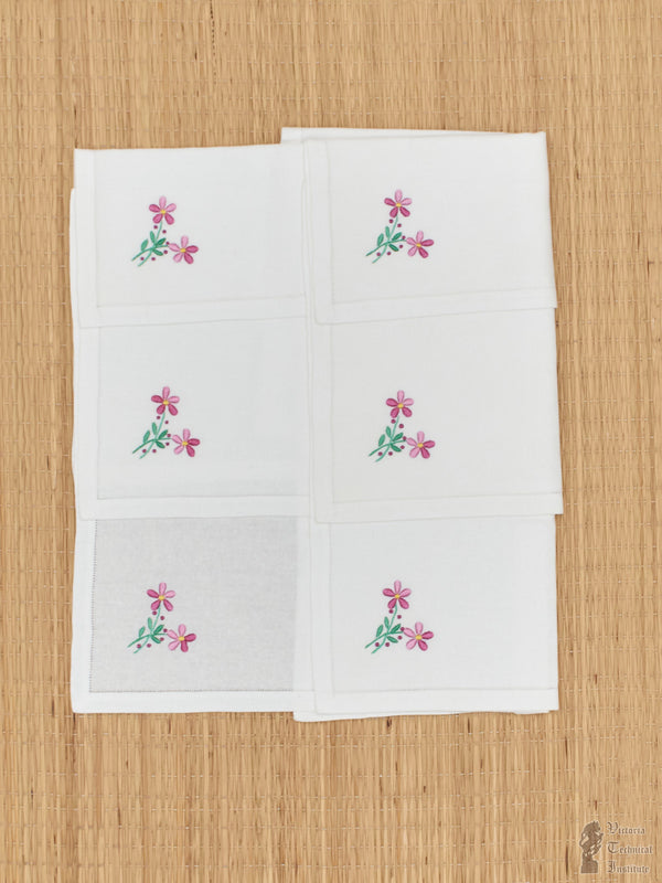 Hand Embroidered Tea Napkins