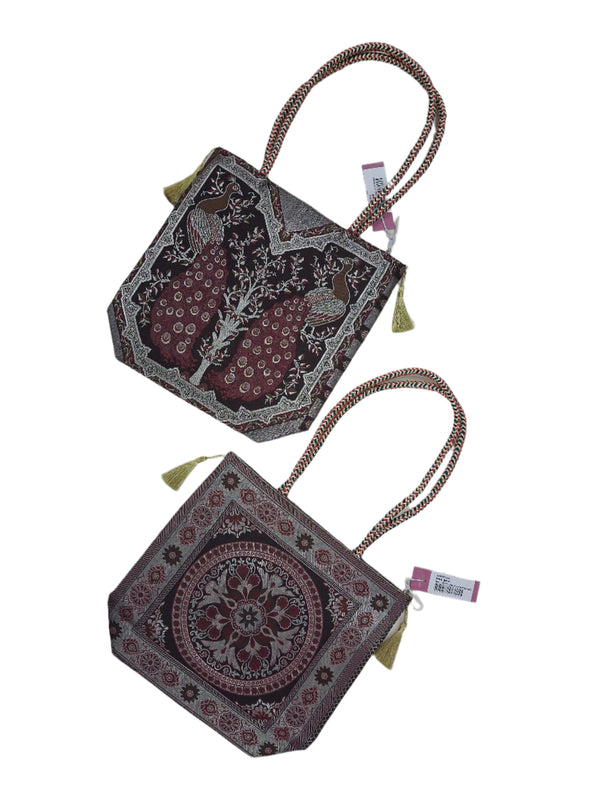Handicraft Silk Hand Bag/Shoulder/Tote Bag For Ladies/Girls