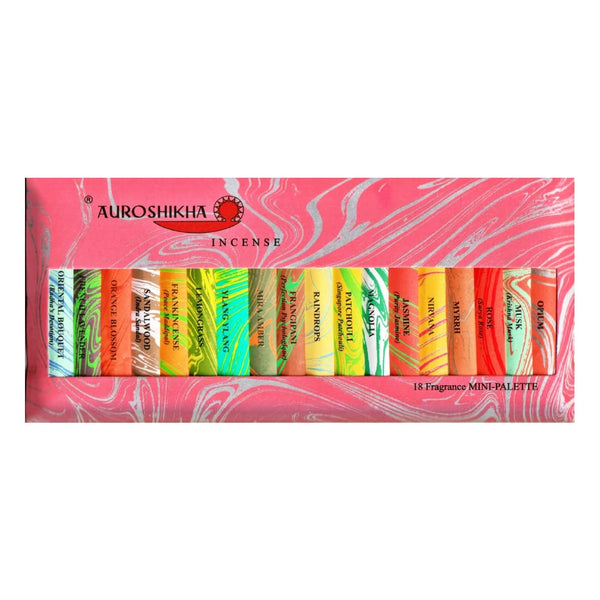 Auroshikha Mini Incense Sticks | 18 Assorted Fragrances