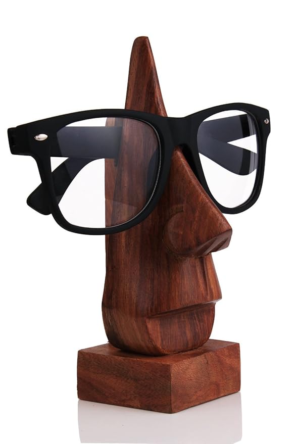 Handmade Sheesham Wood Specs Stand Showpiece