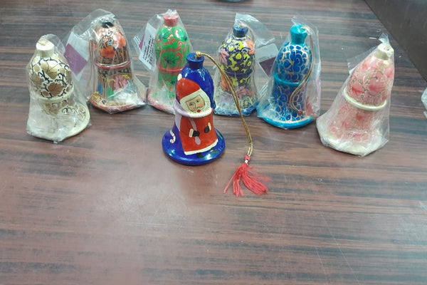 Beautiful Handmade Kashmiri Paper Mache Christmas Bell