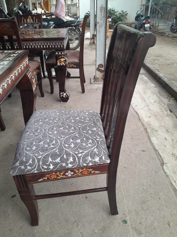 Handmade Wooden Inlaid 8 Seater Dining Table Set