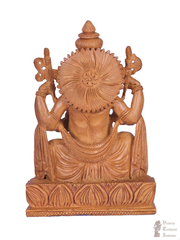 Lord Ganesha on a Multi-Layered Lotus Pedestal 5