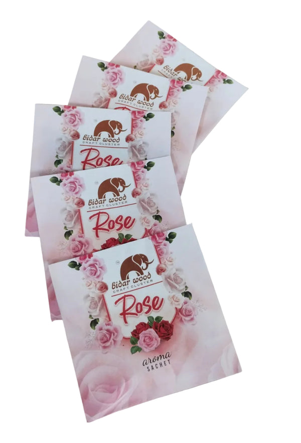 Rose Fragrance Sachets – Long-Lasting Aroma Fresheners (Pack of 5)