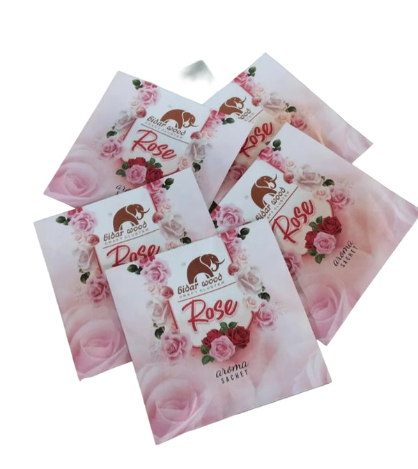Rose Fragrance Sachets – Long-Lasting Aroma Fresheners (Pack of 5)