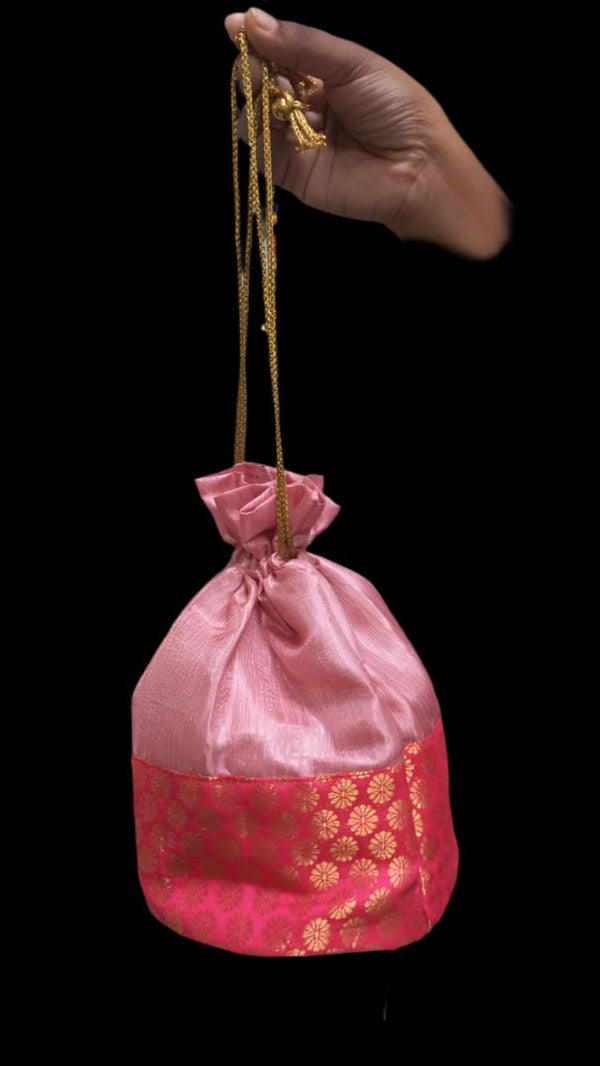 SURUKKU RAW SILK POTLI BAG