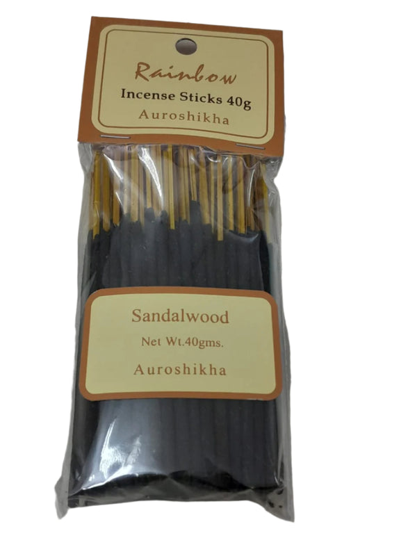 Auroshikha Mini Rainbow Sandalwood Incense Sticks (40gms)