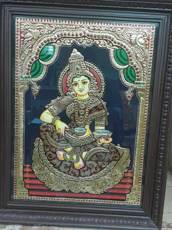 Handmade Annapoorani Tanjore Painting