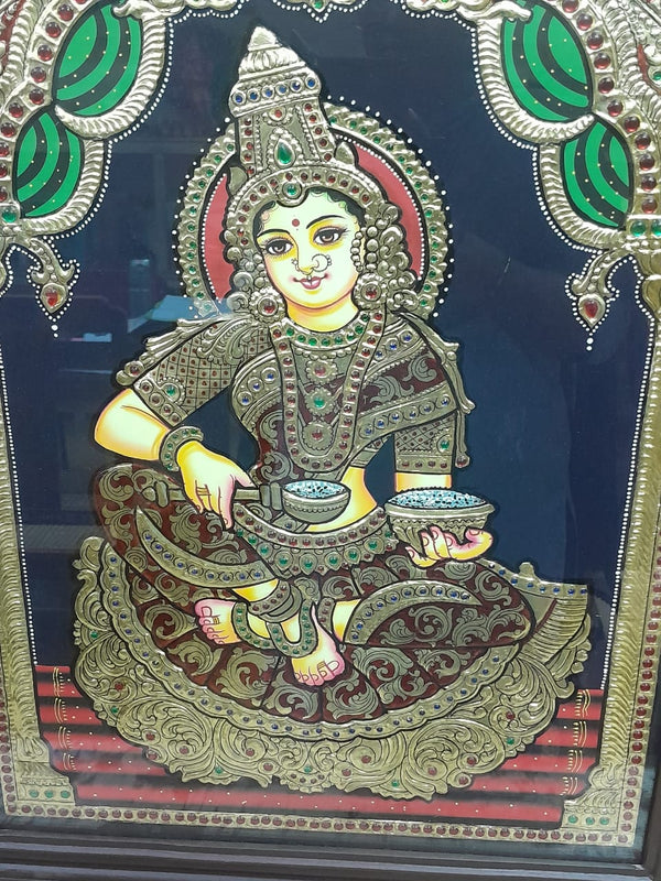 Handmade Annapoorani Tanjore Painting