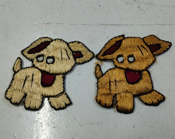 Cute Dog Embroidered Motif Patch | Puppy Design Applique for Kids & Clothing