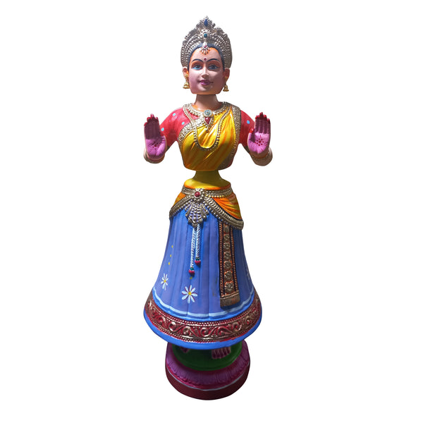 Handmade Paper Mache Raja Rani Dancing Doll Spl 40