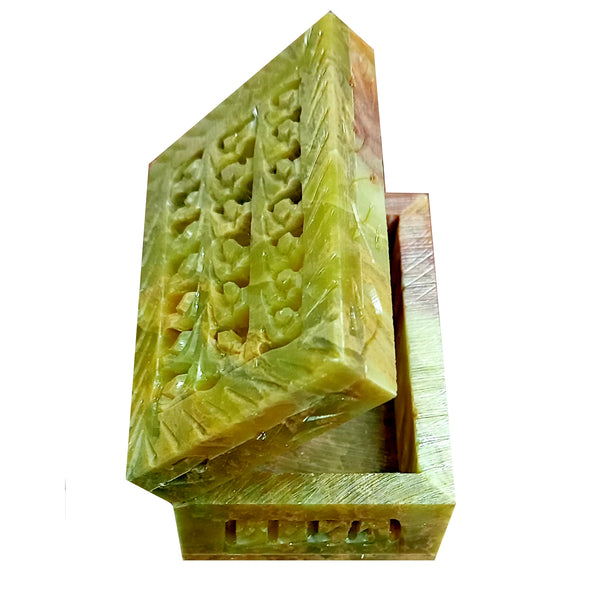 Soap Stone Carved Box 3x2