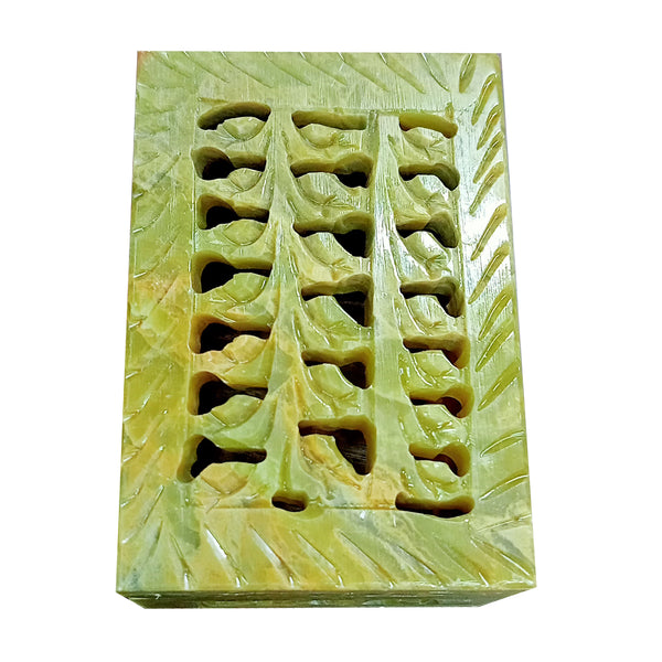 Soap Stone Carved Box 3x2