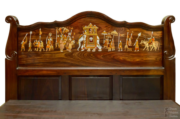 Handmade Wooden Queen Size Cot