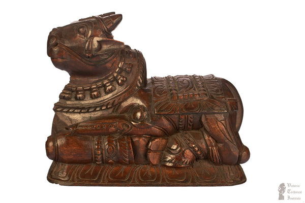 Handmade Wooden Nandhi Statue