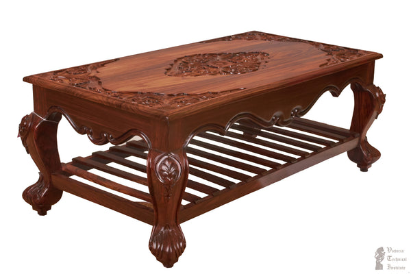 Handmade Wooden Center Table/Teapoy